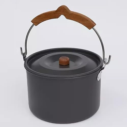 WHYATT Gavetta Scout, Pentole da Campeggio, Pentola da Campeggio Leggera di Padelle per Campeggio, Cucina All'aperto e Picnic (Size : 5L Hanging Pot)