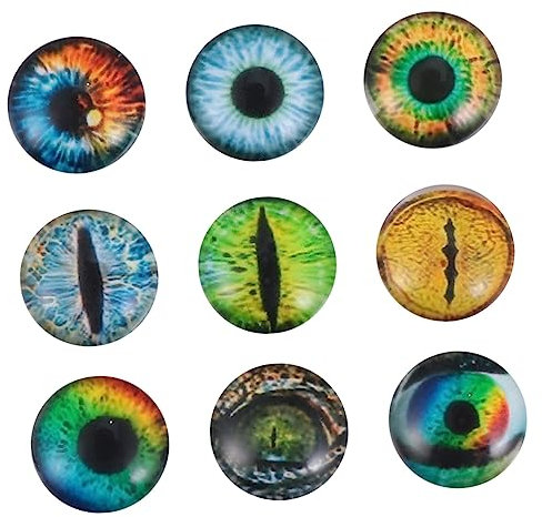 STOBOK 100stücke Glasaugen Perlen Rund Diy Bastelmaterial Für Schmuck Und Deko Für Geburtstagsgeschenke Und Feiertage Aus Hochwertigem Glas Sicher Für Hände