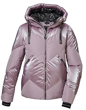 Killtec Damen Ksw 100 Wmn Ski Qltd Jckt Skijacke/Funktionsjacke in Daunenoptik mit abzippbarem Schneefang