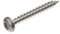 SECCARO Lot de 250 vis à bois à tête bombée 4 x 30 mm en acier inoxydable V2A VA A2 avec filetage complet, TX/six pans creux