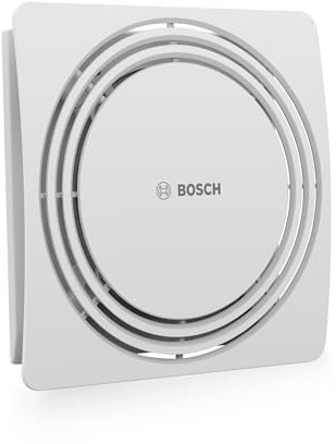 Bosch Aspiratore Silenzioso da Bagno 1900 W100 - Per la Ventilazione di Bagno e WC, contro Umidità e Muffa – Con Attivazione Tramite Interruttore della Luce – Diametro 100 mm
