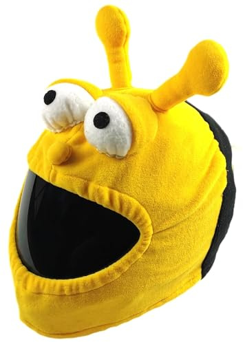 FunnyRiders Motorradhelm Überzug Plüsch - Lustiger Helmüberzug Motorrad | Auffälliges Helm Cover - originelles Geschenk für Motorradfahrer, auch für Skihelm & Fahrradhelm, schützt vor Staub