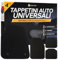 Prime EVA ® Tappetini Auto Universali, Tagliabile, Antiscivolo Tappeti per Auto, Migliore Qualità Rispetto ai Tappetini Auto Gomma Universali, Tappetino Auto Gomma, Tappetini Macchina, Nero