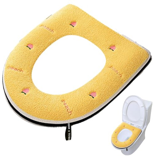 Accessori per copricuscino per sedile del water sedile del water | Fodera per cuscino per sedile del water sedile del bagno spesso cuscini riscaldatori per sedile del water h