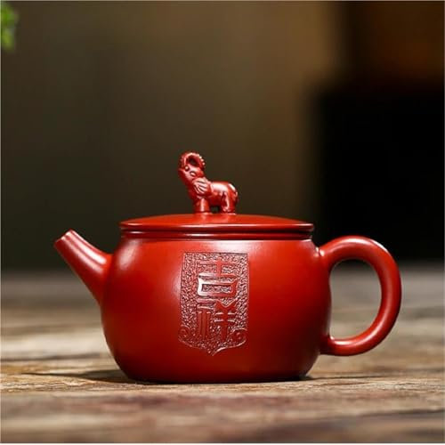 Teekannen und Kaffeegeschirr Reise-Teeset Lila Tontopf Auspicious Ruyi Teekanne Teeset 201–300 Ml Samowar Wasserkocher Stil Handgefertigt Teeservice