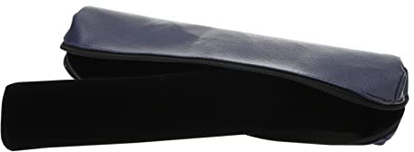 WRITWAA Armreif-aufbewahrungstasche Aus Pu-material Schmuck-displaytasche Mit Herausnehmbarer Schwarzer Schwammrolle Organizer Für Armbänder Und Schmuck Dunkelblauer Bezug Reisebegleiter z
