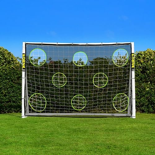FORZA 3m x 2m Futsal-Fußballtor | Extrem langlebiges und wetterfestes uPVC | Optionaler Trainingsfußball, Torfolie und Tragetasche