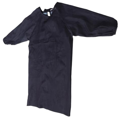 Operitacx Delantal De Trabajo Resistente y Antimancha Para Adultos Delantal De Cocina De Manga Ajustable y Duradero Con Bolsillo Adecuado Para Soldadores y Diario