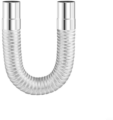 Stainless Steel Wood Stove Pipe Bend High Temperature Resistant Telescopic Flue Tube Wear Resistant Portable Lightweight For Camping Tents Outdoor Chimney Water Heater
