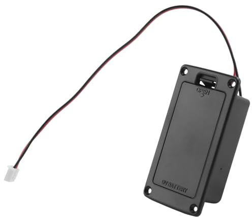 PRATYAHARA Support plat 9 V pour guitare - Micro actif - Compartiment à piles - Boîte de rangement pour batterie - Pour accessoires de guitare électrique