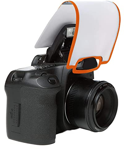 LumiQuest Soft Screen, Flash Diffuser & Light Softener, Universal Classic Design for Digital SLR Cameras, with UltraStrap, Neon Orange