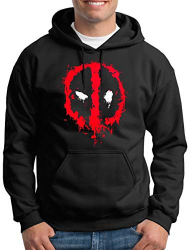 TShirt-People Deadpool Logo Kapuzenpullover Herren XXXL Schwarz