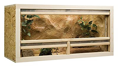 Holzkonzept OSB Terrarium, träterrarium 100 x 50 x 50 cm med främre ventilation