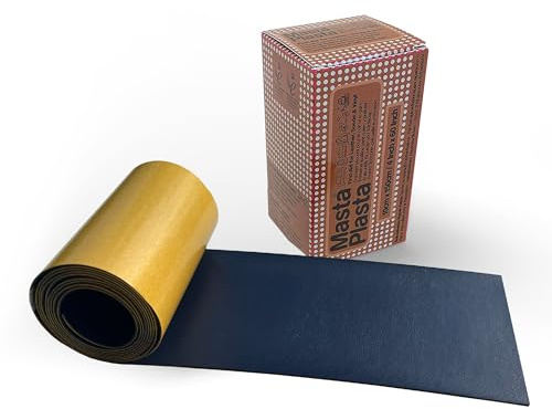 Kit reparación cuero autoadhesivo instantánea – Azul Marino 150×10cm | El parche de cuero de MastaPlasta para reparar sofá y el asiento del coche. ¡Calidad de tapicería! No necesitas herramientas.