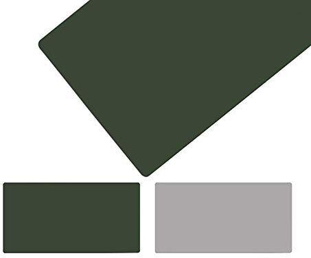 Schreibtischunterlage Leder,Groß Laptop Tischunterlage Schreibtisch Unterlage,Ultradünnes Schreibtischmatte aus PU-Leder,Desk Mat für Büro Dunkelgrün + Grau(80x170cm/31.5x66.93in)