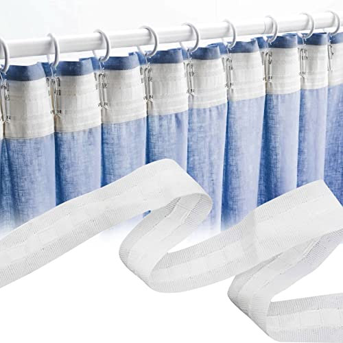 50M x 3cm Gardinenband - Kräuselband Gardinenband mit Faltenband für Gardinen und Vorhänge - Universalband zum Aufnähen
