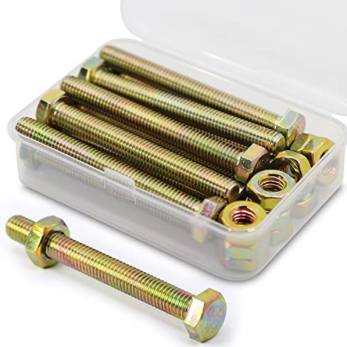 (10 Ensemble) M8 x 70mm Boulons et écrous,à six pans de Coin Extérieur Vis Hexagonale,8.8 Acier galvanisé de qualité