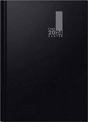 BRUNNEN Wochenkalender TimeCenter Modell 724 2024 2 Seiten = 1 Woche A4 schwarz
