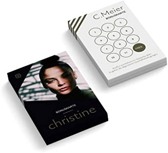 Bonuskarten mit Foto + Text personalisiert | Kosmetik | Beauty | 2-seitig | Hochformat | Menge zur Auswahl | Treuekarten | Stempelkarten | Wimpern | Studio | Nägel (50 Stück)