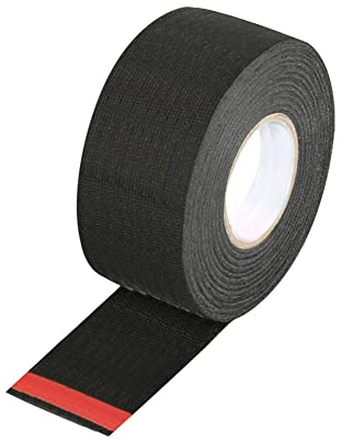 Cinta de tela para automóviles Cinta de automóvil tejida Cinta adhesiva aislante para vehículos Cinta de cableado negra Cinta de envoltura acrílica resistente a altas temperaturas,35mmx15m