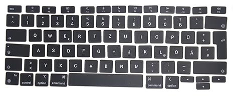 Pardarsey Teclado de repuesto - Juego completo de teclas de repuesto - GR DE Alemania - QWERTZ - Compatible con MacBook Air 13,3 modelo A2337 M1 2020-2021 EMC 3598
