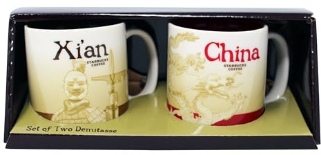 Starbucks Global Icon Series Xi'An e China Demitasse tazze, 85 g (confezione da 2)