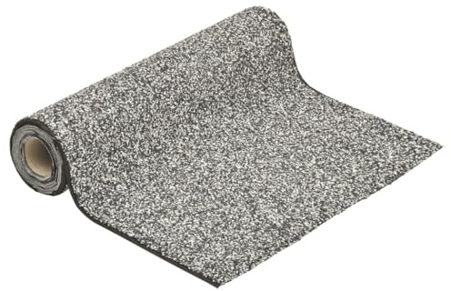 vidaXL Steinfolie, Steinfolie für Teich Teichrand Bachlauf Ufer, Teichfolie Kiesfolie Teichzubehör, Natürliches Design, Grau 100x100cm