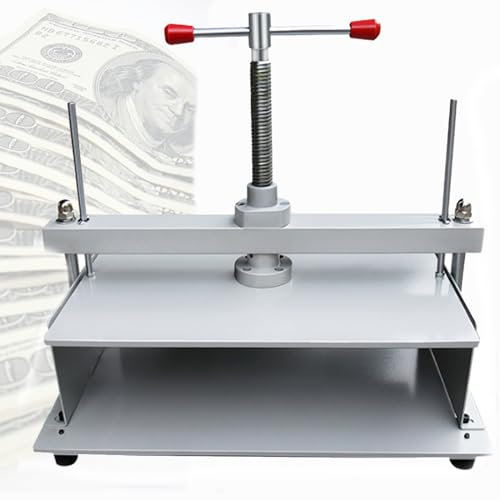 Spdazzleburst Buchbindepressmaschine, manuelle Buchglättungsmaschine, 1500 kg Druck, Buchbinder für Notizen, Rechnungen, Büro- und Schulwerkzeuge,A3