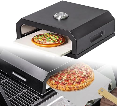 YZRDCXM Pizza Oven for Grill,Outdoor Pizza Oven Pizza Maker,Multifunctional Portable Pizza Maker Cooking Supplies with Thermometer for Charcoal Grill, Gas Grill, Propane Grill