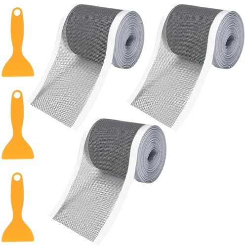 3 Stück Haarsieb Dusche Selbstklebend, 7cm × 5m Haarfänger Dusche, Abflusssieb Dusche mit Plastikspatel, Duschsieb Abfluss Haare, Haarsieb Duschrinne Abflussfilter für Küche, Badezimmer