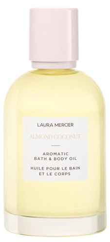 Laura Mercier Aromatic Bath & Body Oil, 48HR Hydration, Smooths, Softens and Brightens Skin, Luxurious, Almond Coconut