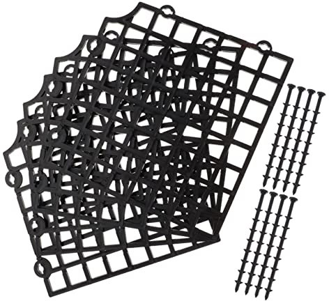 BEBEMOKO Funda Protectora para Macetas para Gatos y Niños, Malla Cortable Negra Tamaño Mediano, Rejilla para Tierra De Bonsáis, Protección Anti Vuelco para Jardín y Hogar