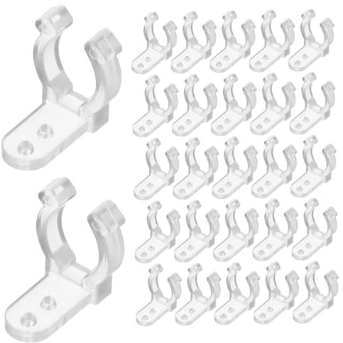 GRIRIW 100stücke Led-lichtschlauch-clips Aus Pc-kunststoff Und Metall Mit Schrauben Für Einfache Montage Bei Hochzeiten Und Partys