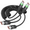 toocki Spiralkabel USB C auf USB-C,【1.2M 2Stück】 100W Coiled Cable USBC mit LED, Ladekabel USBC Kabel für Android Auto MacBook iPhone 16 Series,Galaxy S24 Ultra S23, Xiaomi,Handys,tablet,laptop
