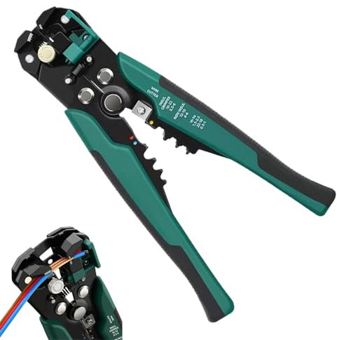 Pelacables automático, pinza pelacables - Pelacables automático Pelacables multifuncional profesional | Pinza de cable ajustable de acero al carbono para engarzar cables