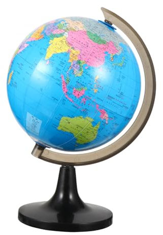 BRIGHTFUFU Tischglobus Drehbar Lernglobus Für Junge Mädchen Lehrglobus Für Junge Mädchen Geographie -lernspielzeug Für