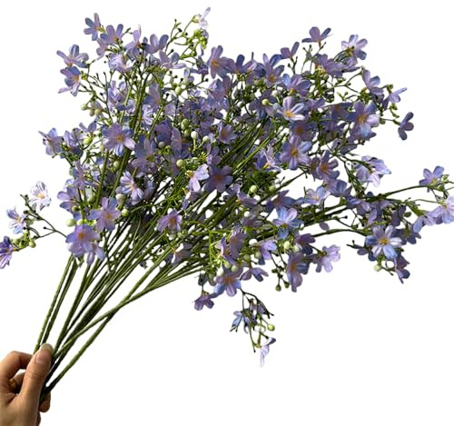 DODXIAOBEUL Seidenblumen mit langen Stielen, künstliche Blumen für hohe Vasen, 66,4 cm, hellviolett, künstliche Blumen, Blumenstrauß, UV-beständige Kunststoffpflanzen für Zuhause, Hochzeit, Innen- und