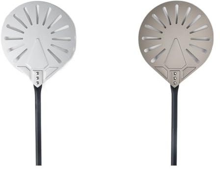 ZSREYFNB Pelle Pizza Pelle à Pizza perforée à Long manche de 9 pouces, 1 pièce, pelle à Pizza en aluminium, outil à Pizza Pelle A Pizza(14 inch 9 inch Long)
