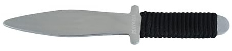 Playwell Blunt Metal Training Knife No.1 | Realistic Practice Tool with Roped Grip | Safe Martial Arts Training Knife for Kata, Forms & Demonstration Use