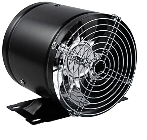 Ventilatore di scarico Ventola di ventilazione del canale della finestra con base di montaggio e rete di protezione, 6/7/8 pollici Ventilatore Booster Estrattore per WC Cucina Ventilatore industriale