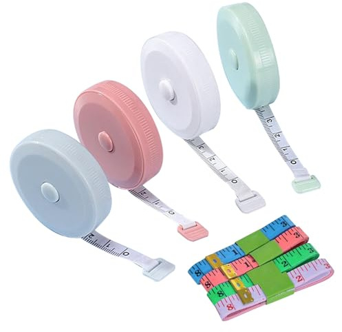 8 Pack Measuring Tape, Soft Dual Sided Tape Measure for Body and Sewing