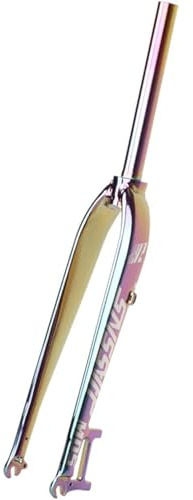 KUNYOS Forcella Rigida MTB 26 27,5 29 Pollici Forcella Anteriore per Mountain Bike Freno a Disco Forcella a Tubo Dritto da 1-1/8 '' Lega di Alluminio Ultraleggera QR 9X100mm,Rosa,27.5inch
