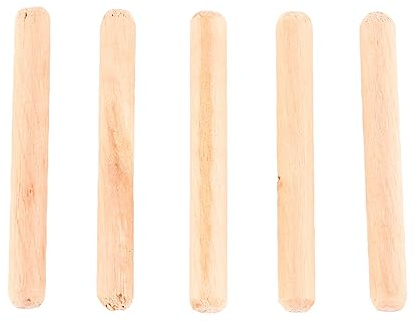 Dilwe Holzstifte, Massivholz-Spike-Stifte für Montage und Möbel, 50 Stück, M6 X 30, M6 X 40, 50, Einfach zu Verwendende Passstifte für Holzbearbeitungs--Projekte (M6 * 50 (50 Stück))