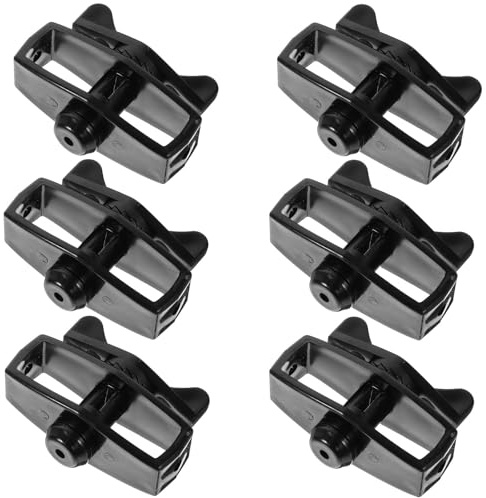UTHCLO Lot de 6 Tendeurs de Câbles Métalliques Noirs pour Clôture de Jardin, Serrage Robuste et Portable, Tendeurs Fil Acier Résistants aux Intempéries, Accessoires de Fixation