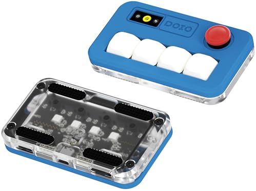 KEEBMONKEY Sayo O3C OSU Rapid Trigger Hall-Effekt-Tastatur mit Joystick und Bildschirm, CNC-Aluminium-RGB-Einhand-Makro-Pad für Rhythmusspiele, USB-C benutzerdefinierte programmierbare Tastatur (Blau