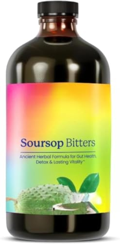 Soursop Bitters - Supports Digestive Health and Immune Function, Internal Cleansing,Gluten-Free, Vegetarian