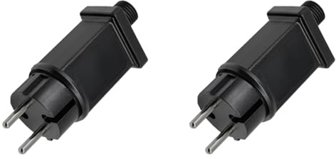 Aundhegrtt 2X Fuente Alimentación para Tira Luces LED 24 V y 0,3 A, Adaptador Enchufe para Transformador LED, IP44, Resistente Agua, Adaptador para Lámpara Navideña, ENCHUFE UE
