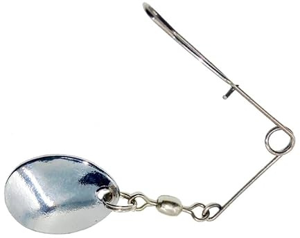 YARNOW 10 Cucharillas de Pesca de Acero Inoxidable Color Plata, Señuelos Prácticos para Atraer Peces en Actividades de Pesca Aparejos y Accesorios