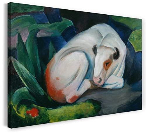 Printed Paintings Leinwand (120x80cm): Franz Marc - Der Stier (1911)