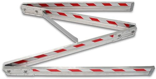 hedue® Richtscheit 4 m - Zum Messen von Spurrillen und Unebenheiten, Richtlatte klappbar auf 1m